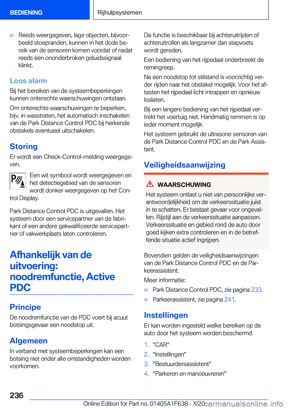 BMW X4 2021  Instructieboekjes (in Dutch) 'x�R�e�e�d�s��w�e�e�r�g�e�g�e�v�e�n�,��l�a�g�e��o�b�j�e�c�t�e�n�,��b�i�j�v�o�o�rj
�b�e�e�l�d��s�t�o�e�p�r�a�n�d�e�n�,��k�u�n�n�e�n��i�n��h�e�t��d�o�d�e��b�ej �r�e�i�k��v�a�n��d�e��s
