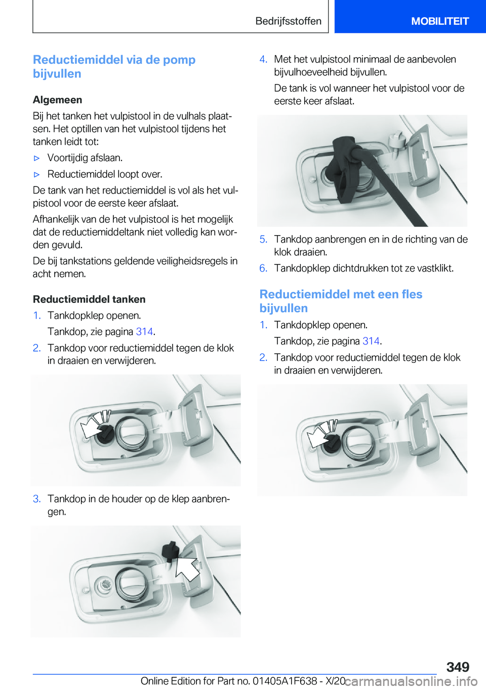 BMW X4 2021  Instructieboekjes (in Dutch) �R�e�d�u�c�t�i�e�m�i�d�d�e�l��v�i�a��d�e��p�o�m�p
�b�i�j�v�u�l�l�e�n
�A�l�g�e�m�e�e�n
�B�i�j��h�e�t��t�a�n�k�e�n��h�e�t��v�u�l�p�i�s�t�o�o�l��i�n��d�e��v�u�l�h�a�l�s��p�l�a�a�tj �s�e�n�.�