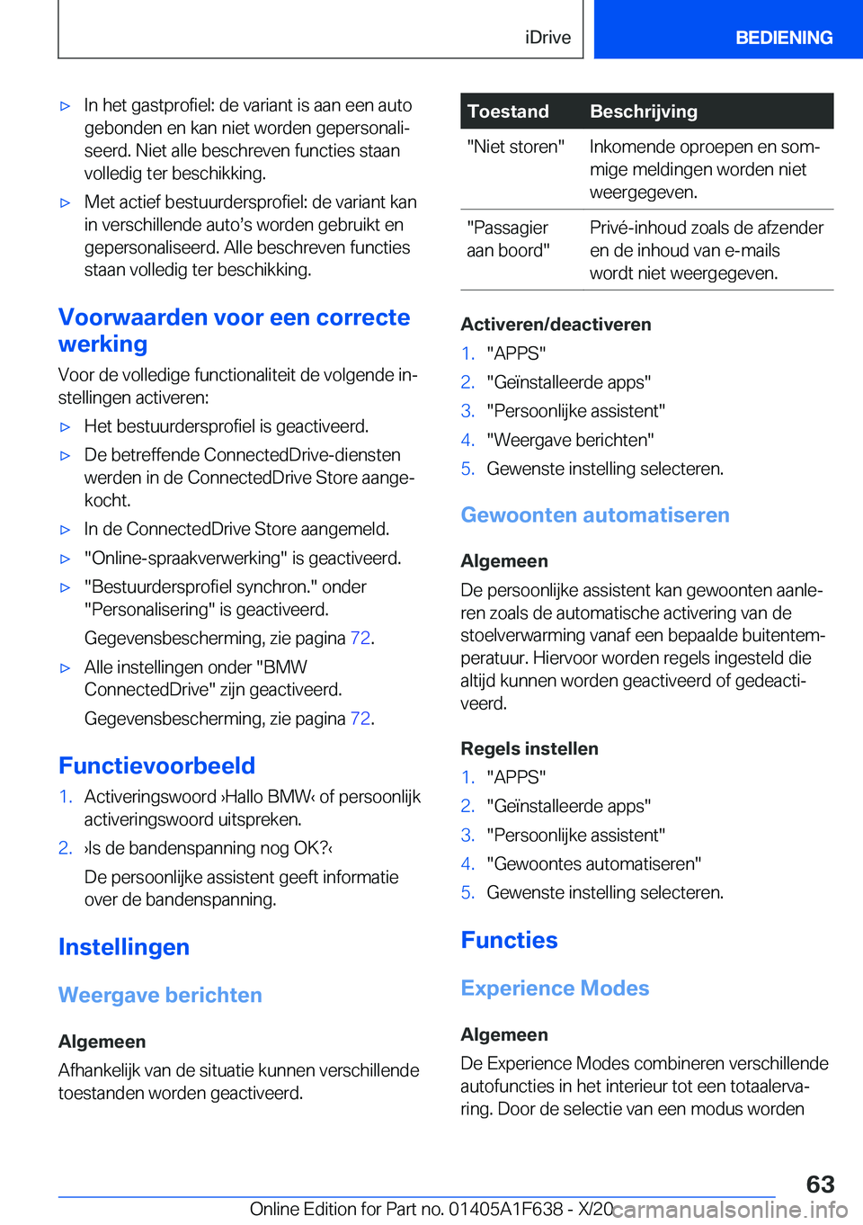 BMW X4 2021  Instructieboekjes (in Dutch) 'x�I�n��h�e�t��g�a�s�t�p�r�o�f�i�e�l�:��d�e��v�a�r�i�a�n�t��i�s��a�a�n��e�e�n��a�u�t�o�g�e�b�o�n�d�e�n��e�n��k�a�n��n�i�e�t��w�o�r�d�e�n��g�e�p�e�r�s�o�n�a�l�ij
�s�e�e�r�d�.��N�i�e�