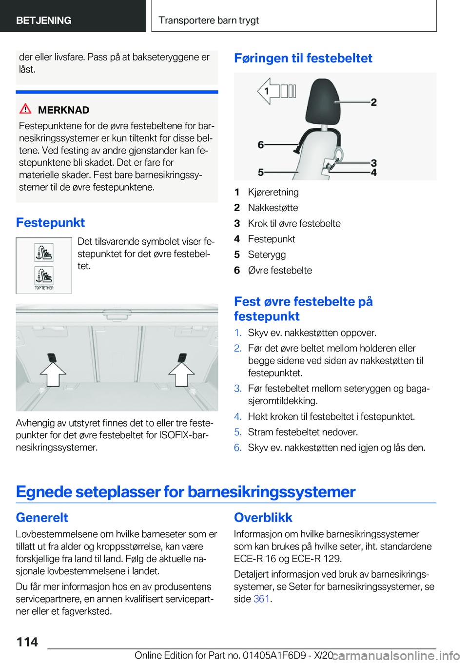 BMW X4 2021  InstruksjonsbØker (in Norwegian) �d�e�r��e�l�l�e�r��l�i�v�s�f�a�r�e�.��P�a�s�s��p�å��a�t��b�a�k�s�e�t�e�r�y�g�g�e�n�e��e�r�l�å�s�t�.
�M�E�R�K�N�A�D
�F�e�s�t�e�p�u�n�k�t�e�n�e��f�o�r��d�e��