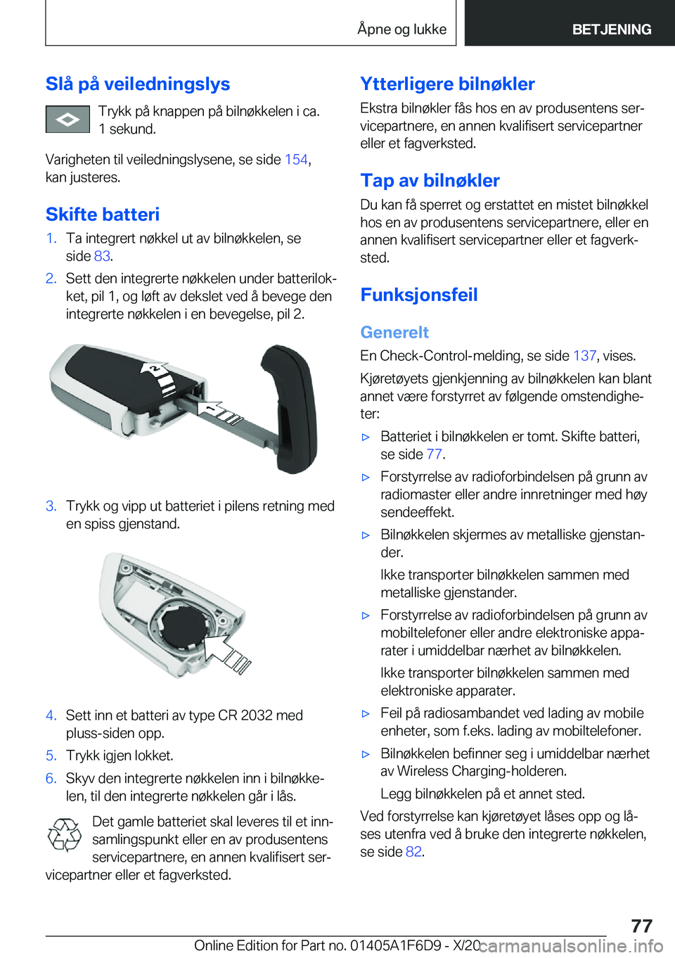BMW X4 2021  InstruksjonsbØker (in Norwegian) �S�l�å��p�å��v�e�i�l�e�d�n�i�n�g�s�l�y�s�T�r�y�k�k��p�å��k�n�a�p�p�e�n��p�å��b�i�l�n�