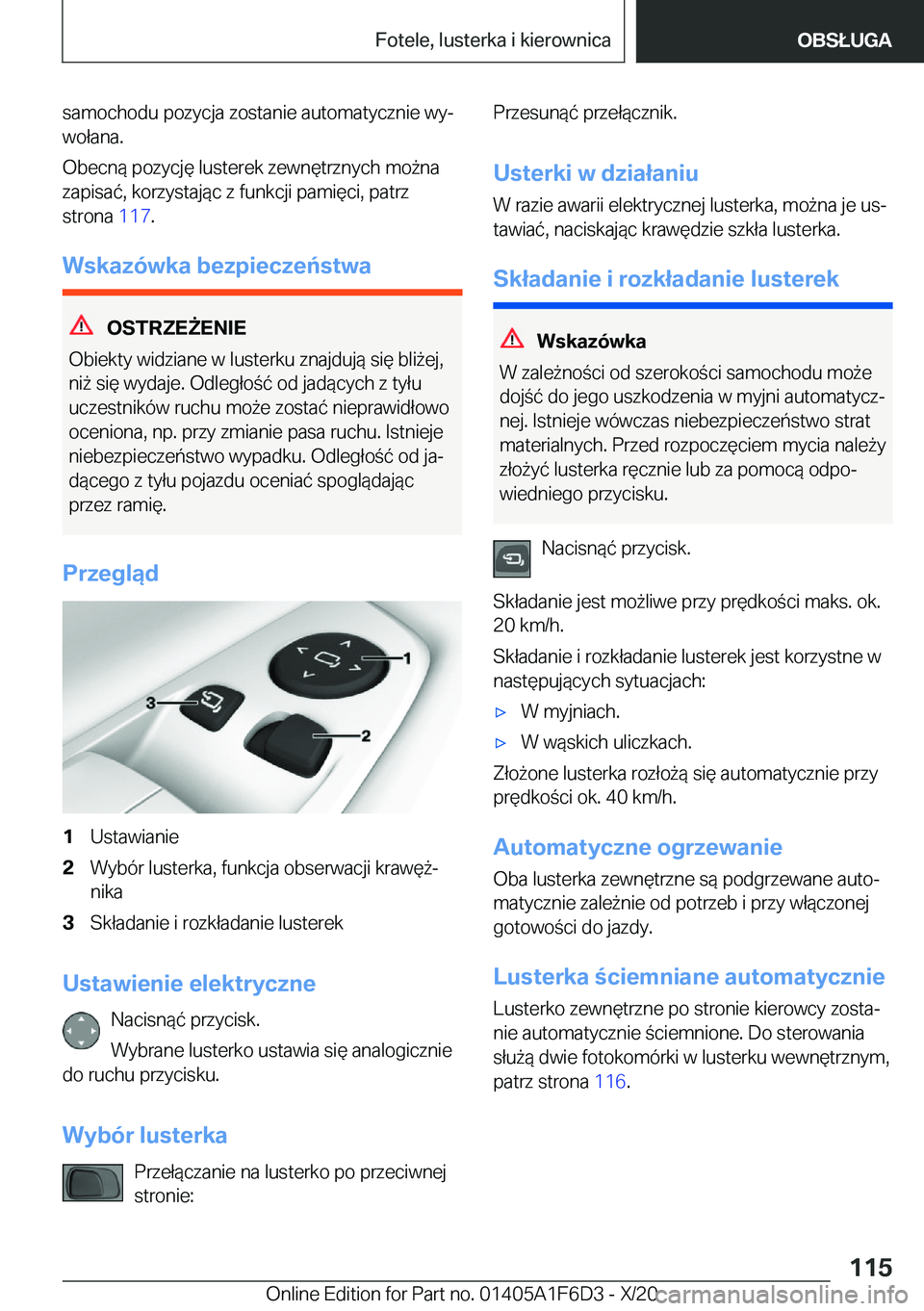 BMW X4 2021  Instrukcja obsługi (in Polish) �s�a�m�o�c�h�o�d�u��p�o�z�y�c�j�a��z�o�s�t�a�n�i�e��a�u�t�o�m�a�t�y�c�z�n�i�e��w�yj�w�o�ł�a�n�a�.
�O�b�e�c�n�