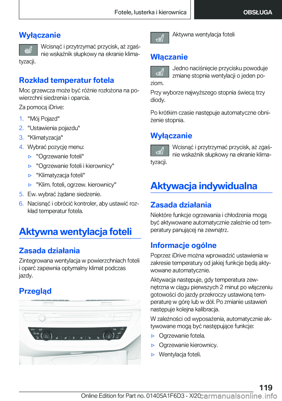 BMW X4 2021  Instrukcja obsługi (in Polish) �W�y�ł�ą�c�z�a�n�i�e�W�c�i�s�n�