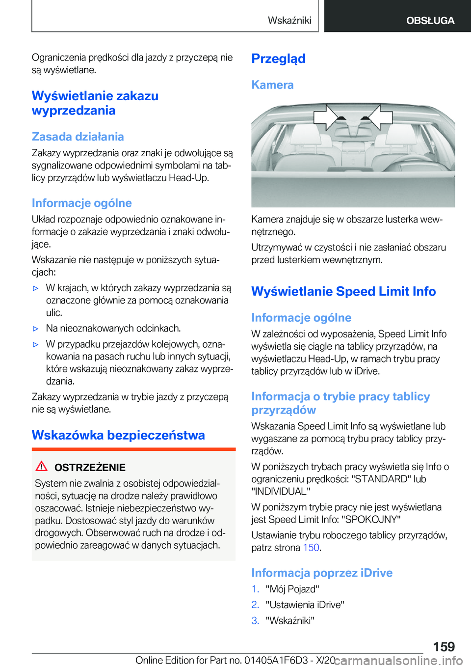 BMW X4 2021  Instrukcja obsługi (in Polish) �O�g�r�a�n�i�c�z�e�n�i�a��p�r�