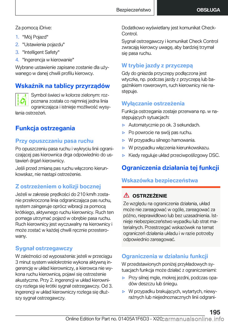 BMW X4 2021  Instrukcja obsługi (in Polish) �Z�a��p�o�m�o�c�