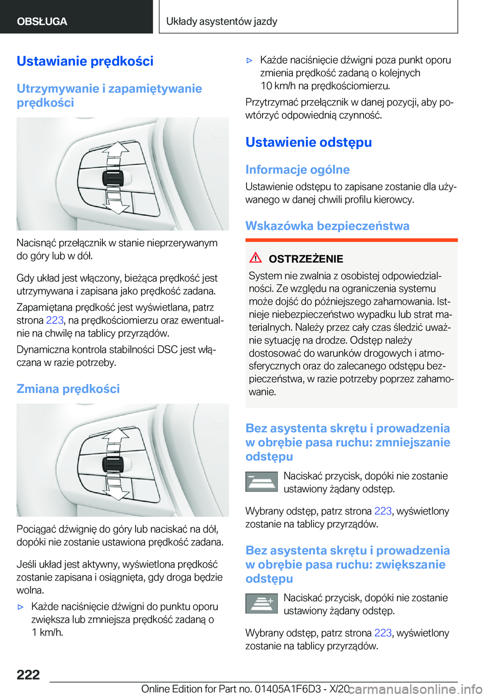 BMW X4 2021  Instrukcja obsługi (in Polish) �U�s�t�a�w�i�a�n�i�e��p�r�