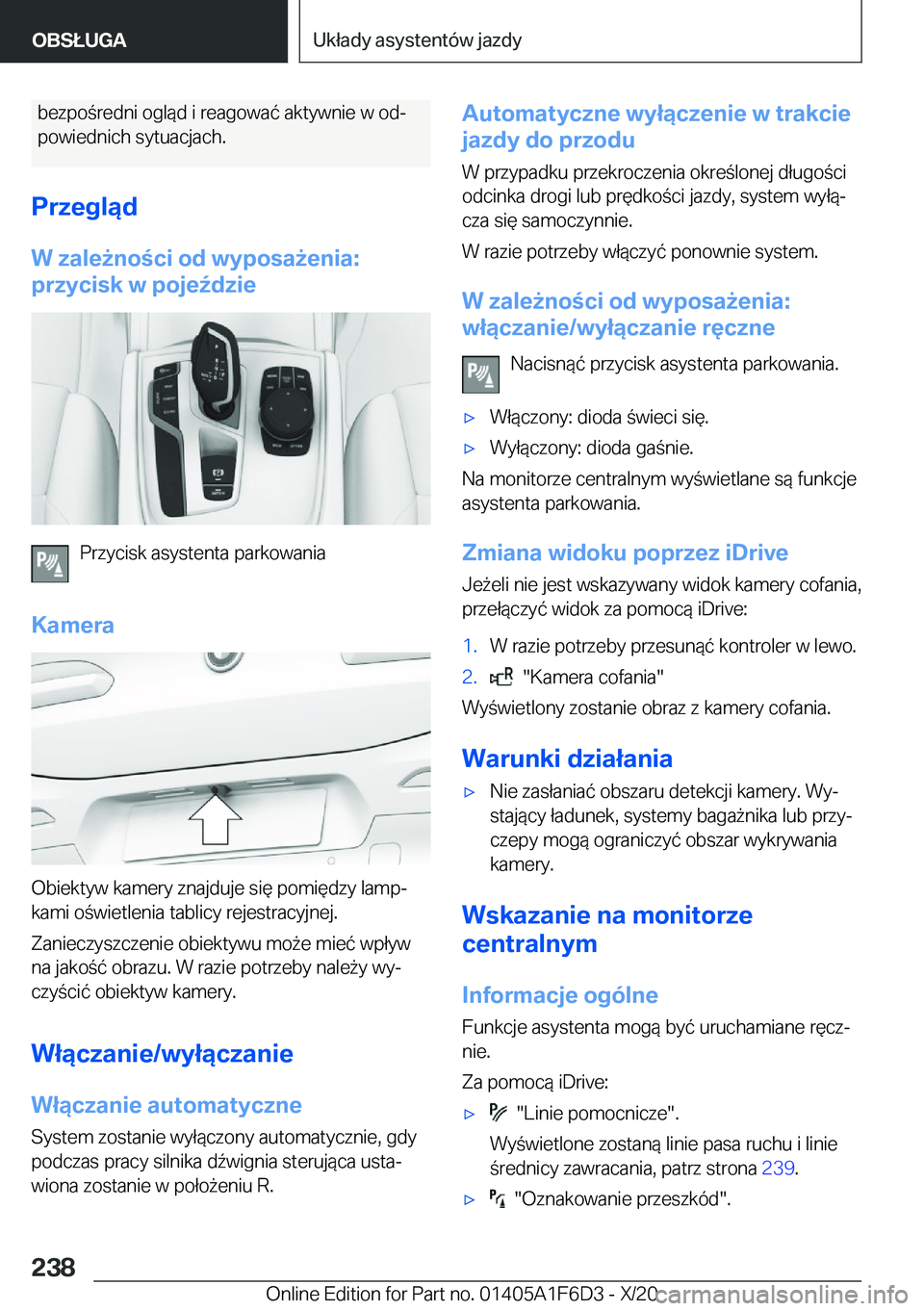 BMW X4 2021  Instrukcja obsługi (in Polish) �b�e�z�p�o�r�e�d�n�i��o�g�l�