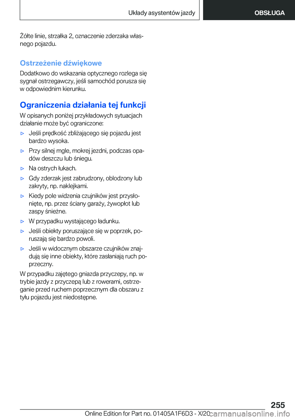 BMW X4 2021  Instrukcja obsługi (in Polish) 8�