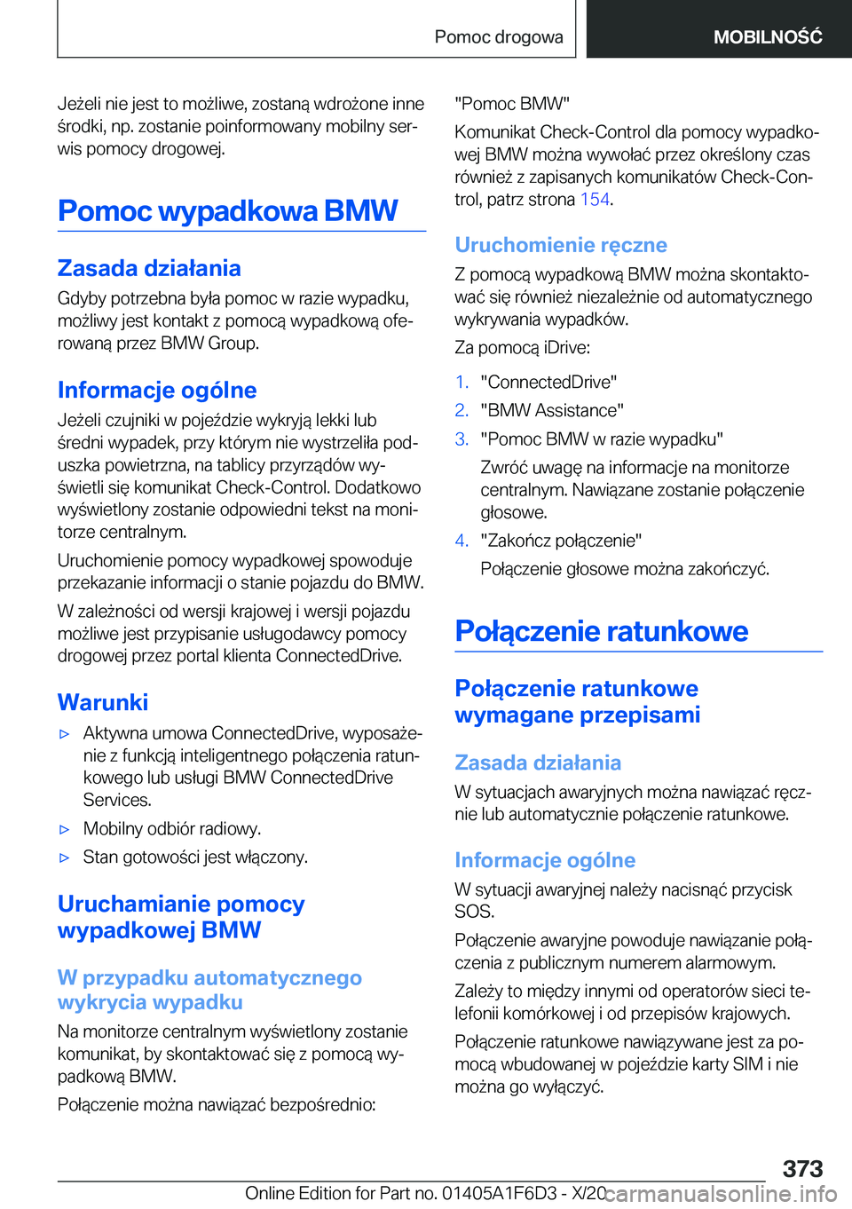 BMW X4 2021  Instrukcja obsługi (in Polish) �J�e9�e�l�i��n�i�e��j�e�s�t��t�o��m�o9�l�i�w�e�,��z�o�s�t�a�n�