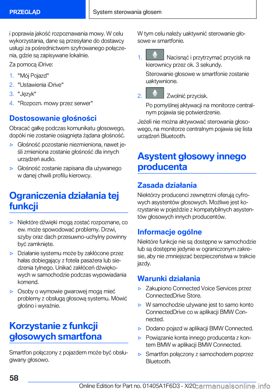 BMW X4 2021  Instrukcja obsługi (in Polish) �i��p�o�p�r�a�w�i�a��j�a�k�o�
