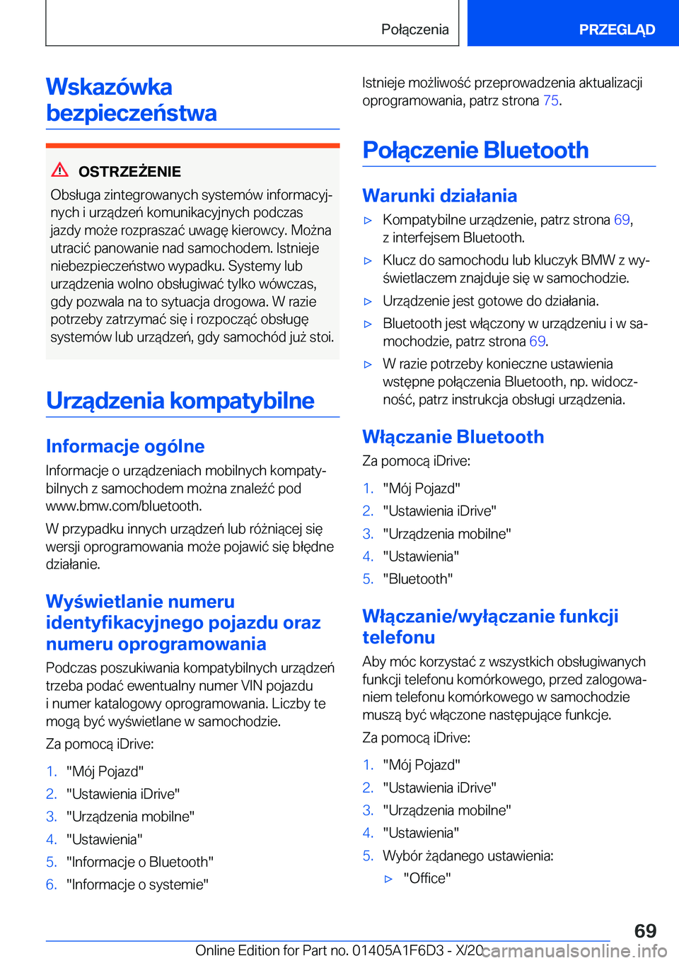 BMW X4 2021  Instrukcja obsługi (in Polish) �W�s�k�a�z�