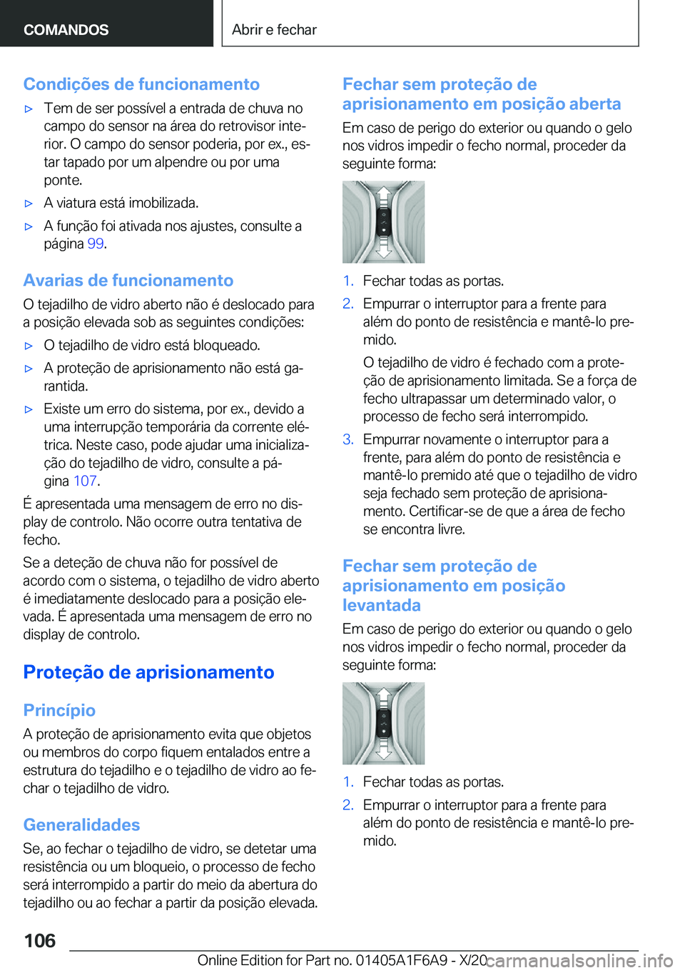 BMW X4 2021  Manual do condutor (in Portuguese) �C�o�n�d�i�