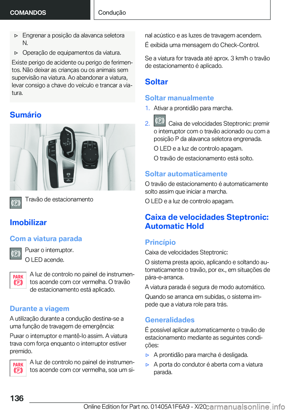 BMW X4 2021  Manual do condutor (in Portuguese) x�E�n�g�r�e�n�a�r��a��p�o�s�i�