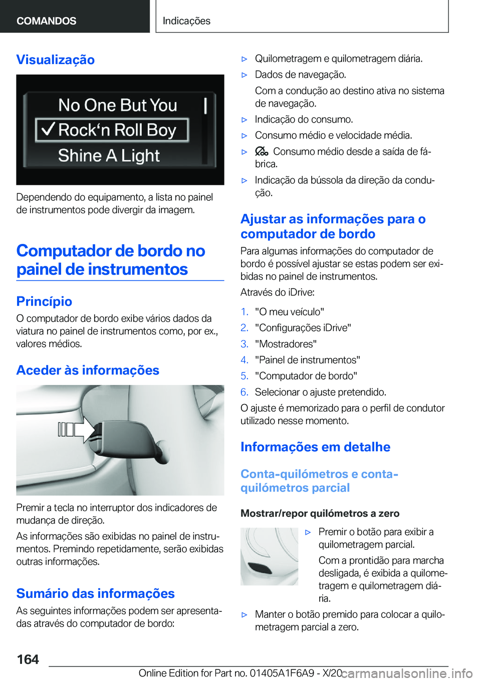 BMW X4 2021  Manual do condutor (in Portuguese) �V�i�s�u�a�l�i�z�a�