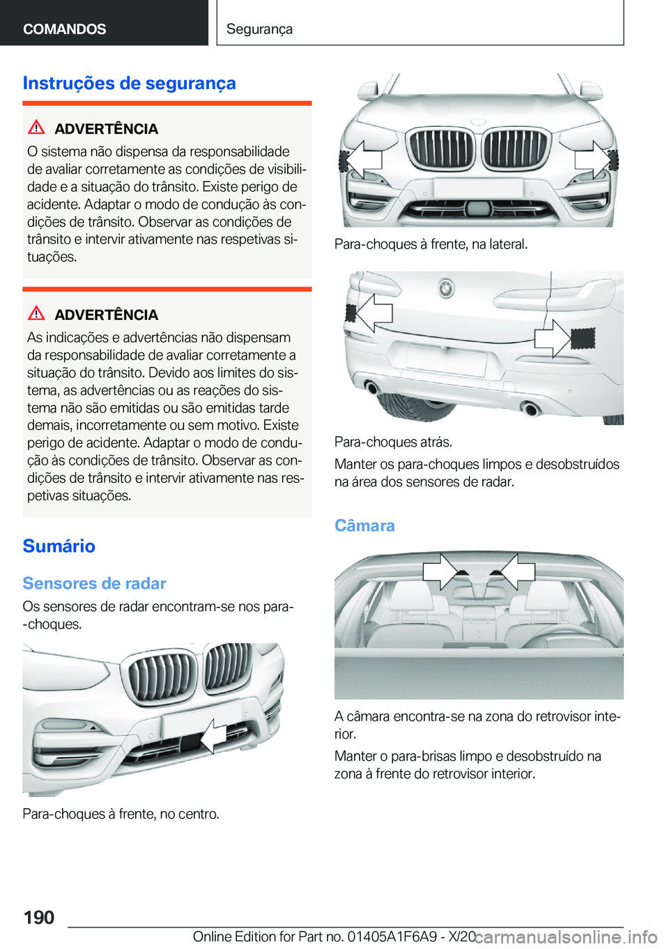 BMW X4 2021  Manual do condutor (in Portuguese) �I�n�s�t�r�u�
