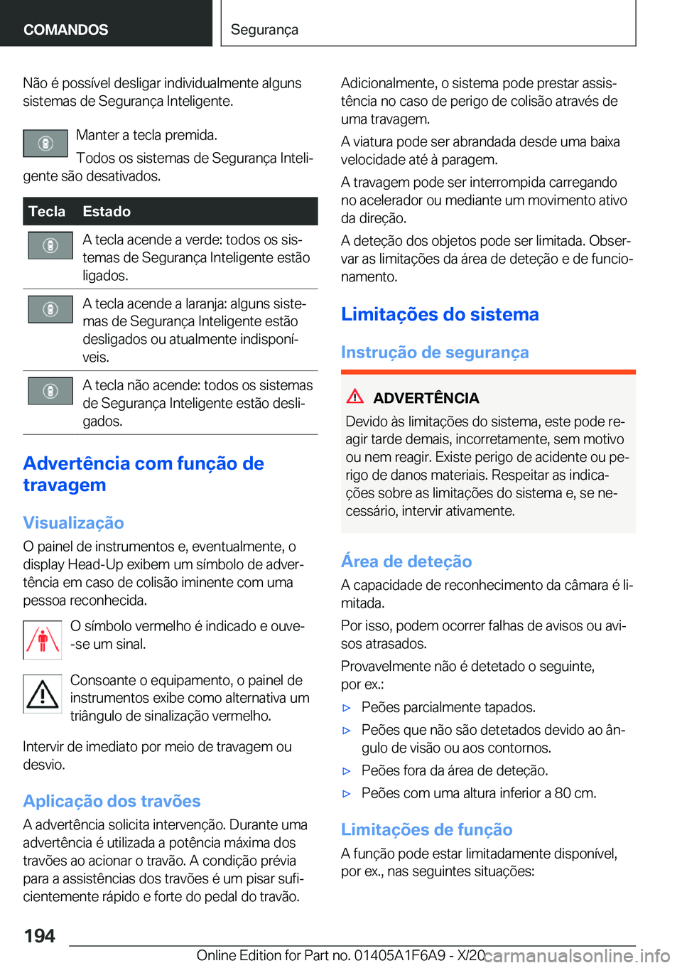 BMW X4 2021  Manual do condutor (in Portuguese) �N�ã�o��é��p�o�s�s�