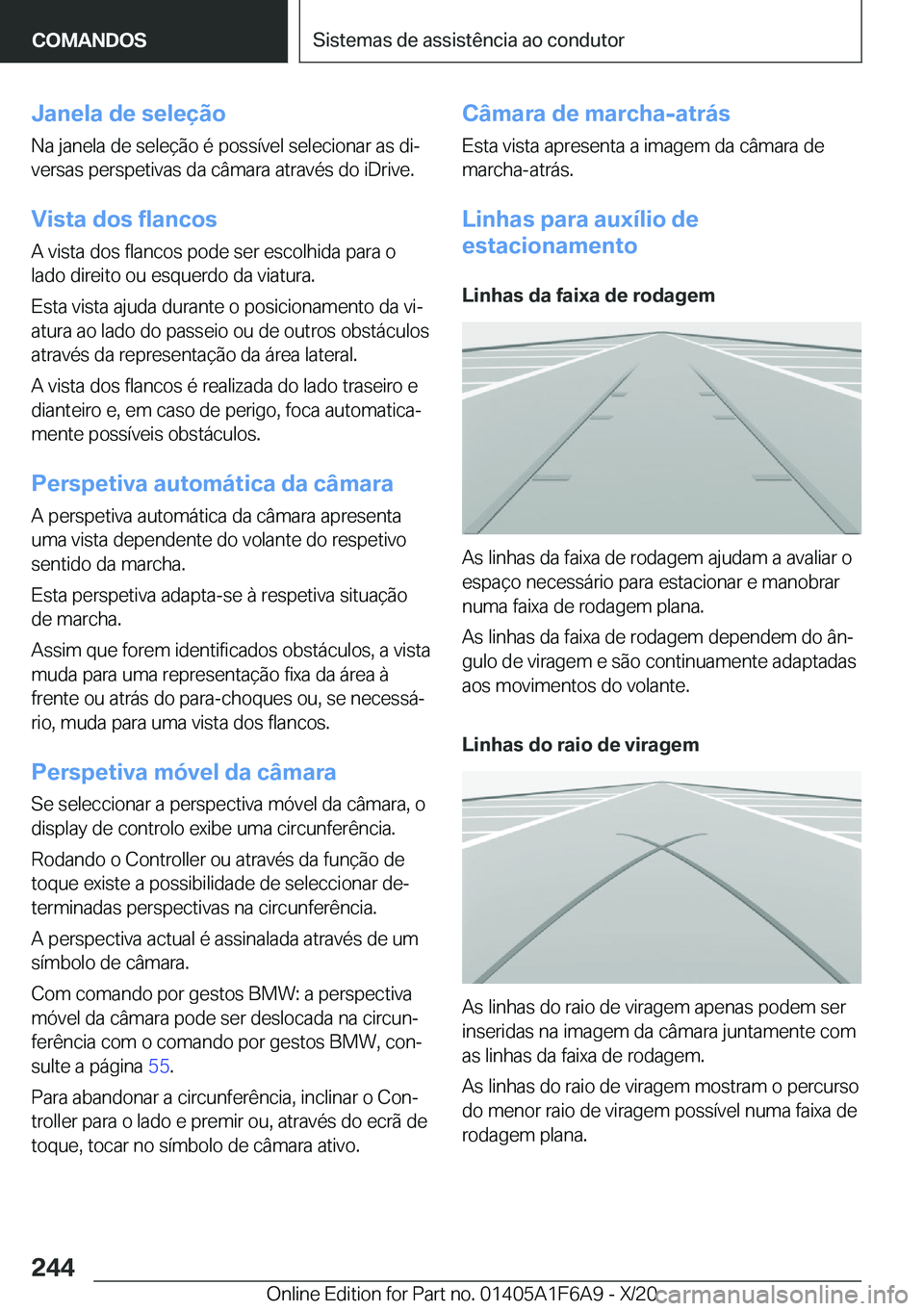BMW X4 2021  Manual do condutor (in Portuguese) �J�a�n�e�l�a��d�e��s�e�l�e�