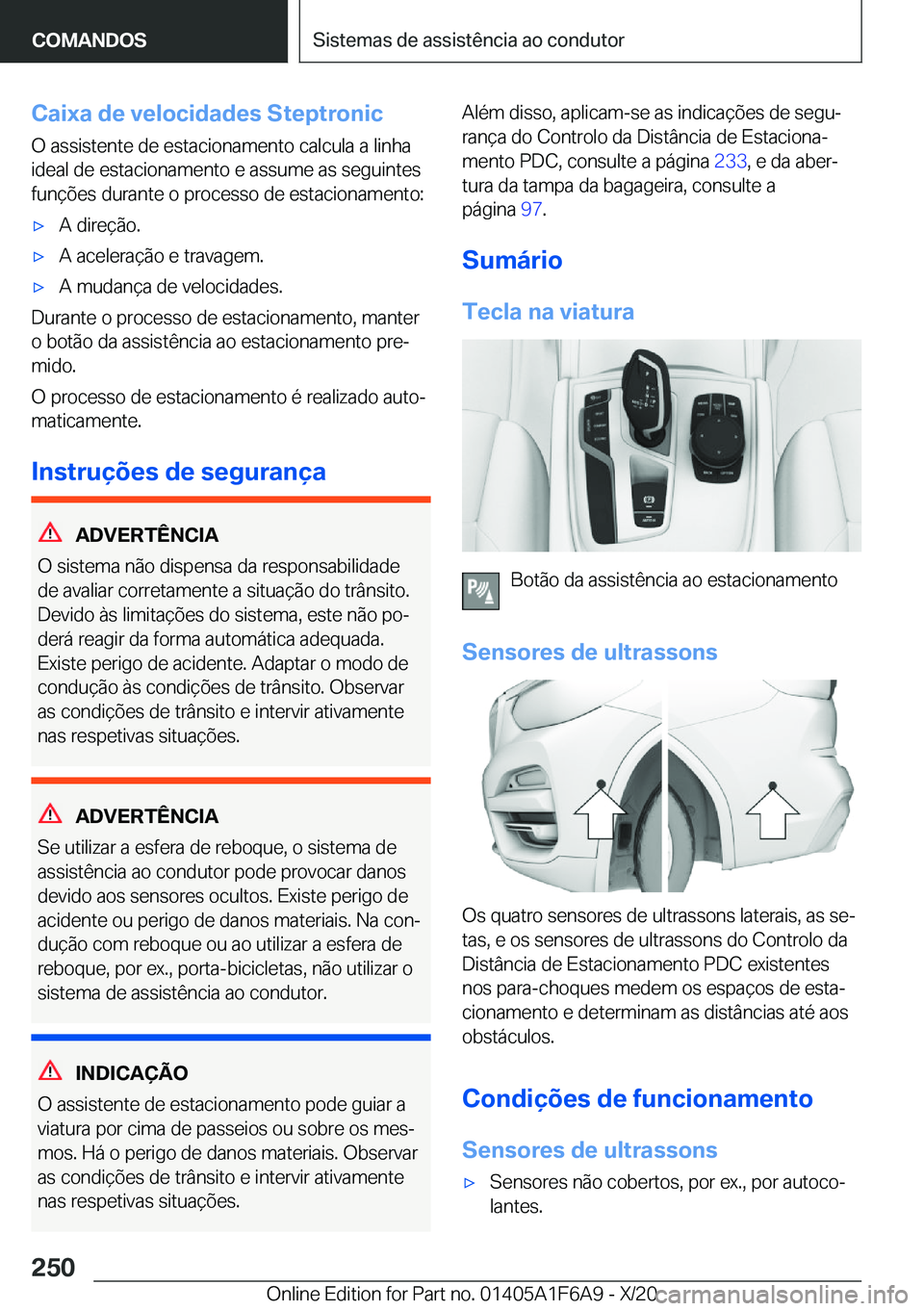 BMW X4 2021  Manual do condutor (in Portuguese) �C�a�i�x�a��d�e��v�e�l�o�c�i�d�a�d�e�s��S�t�e�p�t�r�o�n�i�c�O��a�s�s�i�s�t�e�n�t�e��d�e��e�s�t�a�c�i�o�n�a�m�e�n�t�o��c�a�l�c�u�l�a��a��l�i�n�h�a�i�d�e�a�l��d�e��e�s�t�a�c�i�o�n�a�m�e�n�t�o