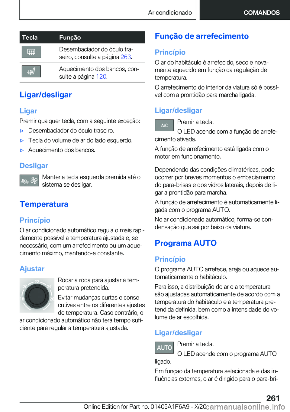 BMW X4 2021  Manual do condutor (in Portuguese) �T�e�c�l�a�F�u�n�