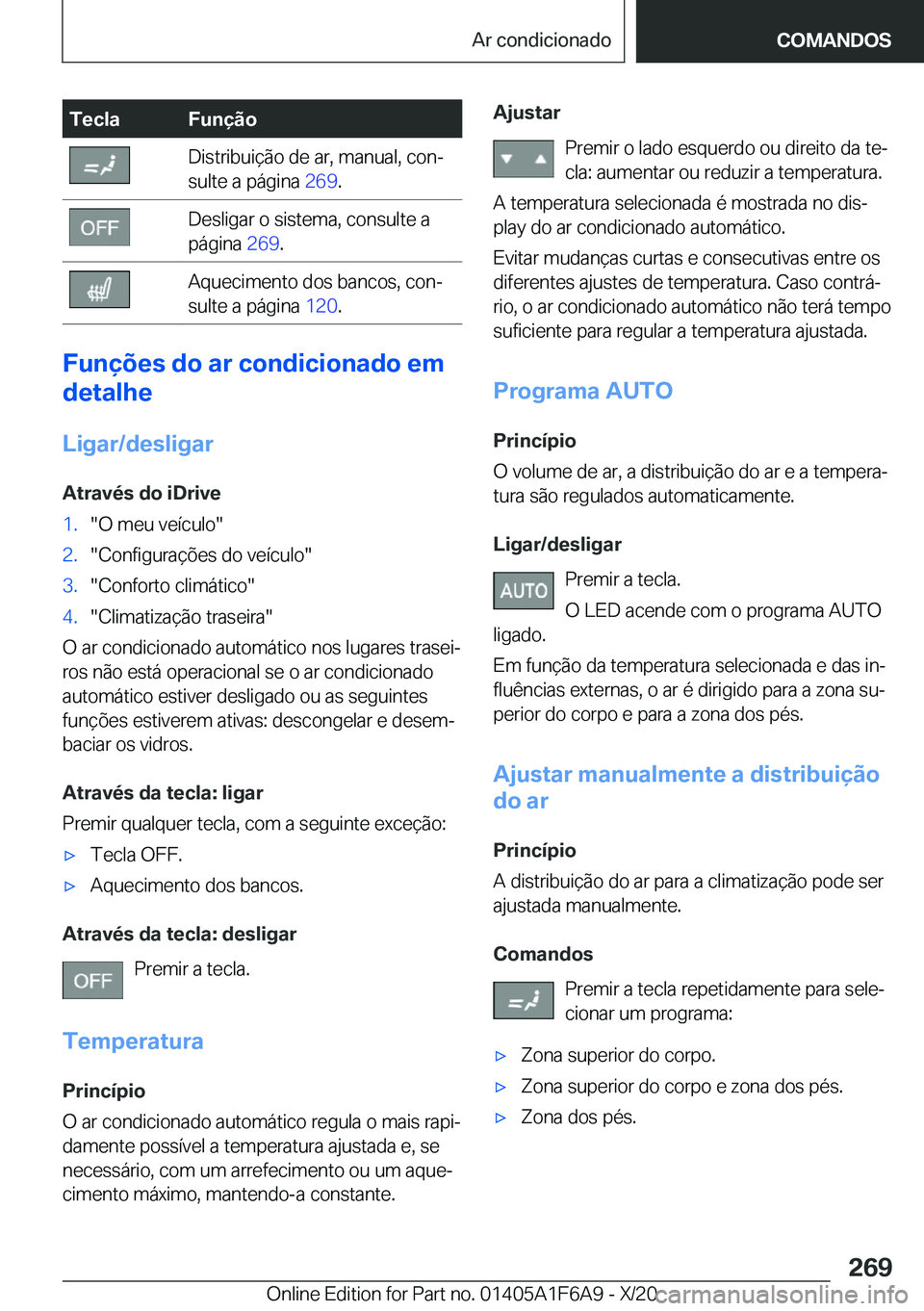 BMW X4 2021  Manual do condutor (in Portuguese) �T�e�c�l�a�F�u�n�