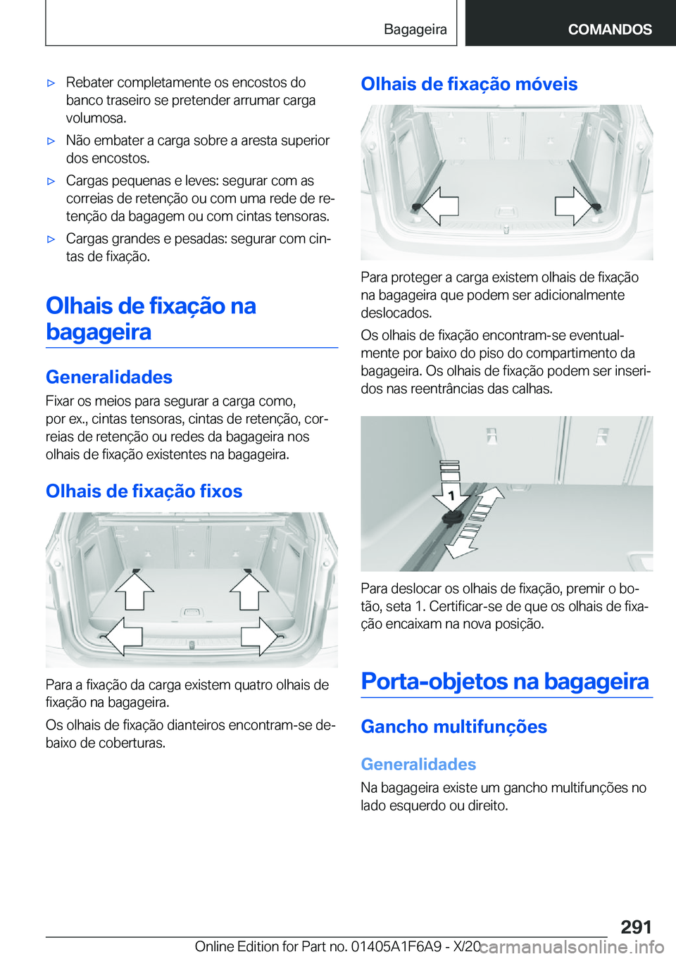 BMW X4 2021  Manual do condutor (in Portuguese) x�R�e�b�a�t�e�r��c�o�m�p�l�e�t�a�m�e�n�t�e��o�s��e�n�c�o�s�t�o�s��d�o
�b�a�n�c�o��t�r�a�s�e�i�r�o��s�e��p�r�e�t�e�n�d�e�r��a�r�r�u�m�a�r��c�a�r�g�a �v�o�l�u�m�o�s�a�.x�N�ã�o��e�m�b�a�t�e�