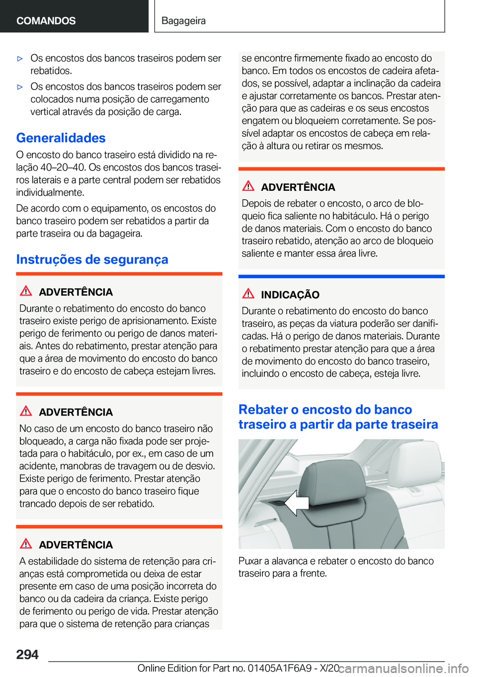 BMW X4 2021  Manual do condutor (in Portuguese) x�O�s��e�n�c�o�s�t�o�s��d�o�s��b�a�n�c�o�s��t�r�a�s�e�i�r�o�s��p�o�d�e�m��s�e�r�r�e�b�a�t�i�d�o�s�.x�O�s��e�n�c�o�s�t�o�s��d�o�s��b�a�n�c�o�s��t�r�a�s�e�i�r�o�s��p�o�d�e�m��s�e�r�c�o�l�o