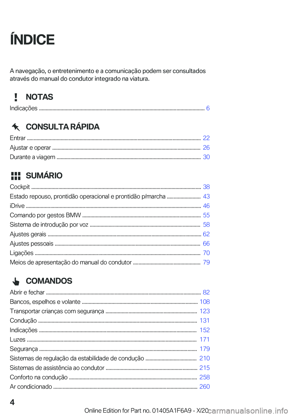 BMW X4 2021  Manual do condutor (in Portuguese) �