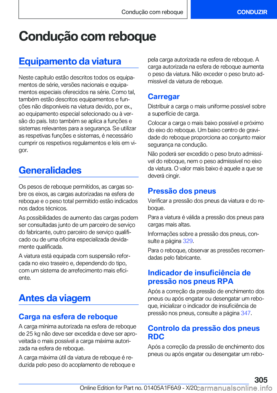 BMW X4 2021  Manual do condutor (in Portuguese) �C�o�n�d�u�