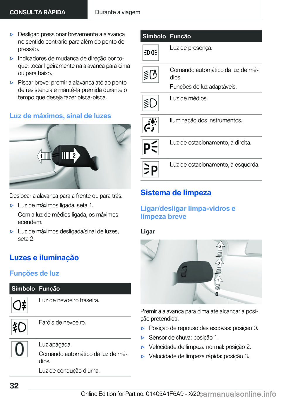 BMW X4 2021  Manual do condutor (in Portuguese) x�D�e�s�l�i�g�a�r�:��p�r�e�s�s�i�o�n�a�r��b�r�e�v�e�m�e�n�t�e��a��a�l�a�v�a�n�c�a�n�o��s�e�n�t�i�d�o��c�o�n�t�r�á�r�i�o��p�a�r�a��a�l�é�m��d�o��p�o�n�t�o��d�e
�p�r�e�s�s�ã�o�.x�I�n�d�i