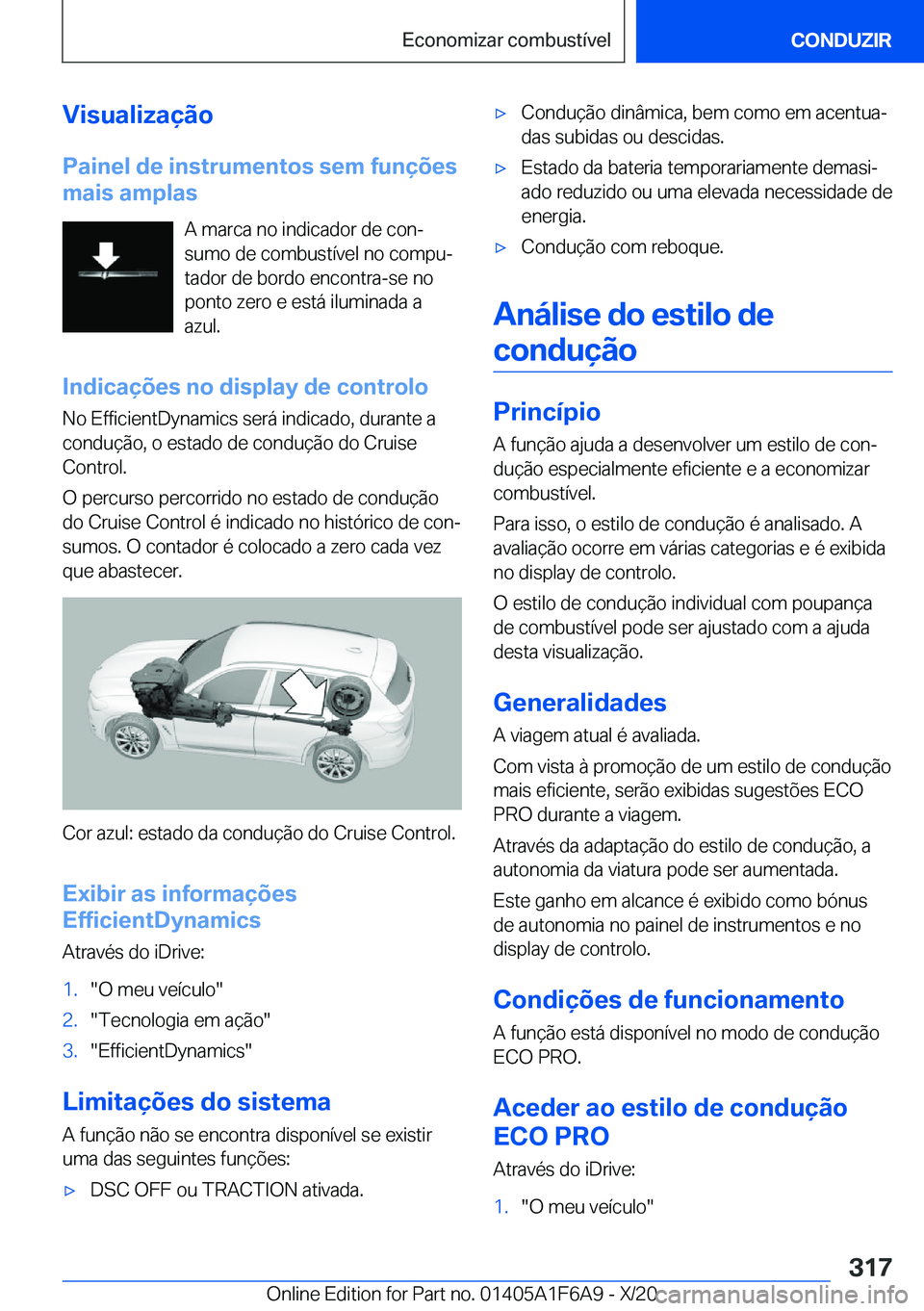 BMW X4 2021  Manual do condutor (in Portuguese) �V�i�s�u�a�l�i�z�a�