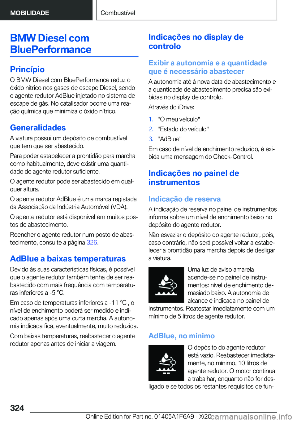 BMW X4 2021  Manual do condutor (in Portuguese) �B�M�W��D�i�e�s�e�l��c�o�m�B�l�u�e�P�e�r�f�o�r�m�a�n�c�e
�P�r�i�n�c�