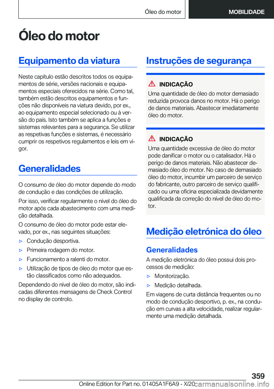 BMW X4 2021  Manual do condutor (in Portuguese) �