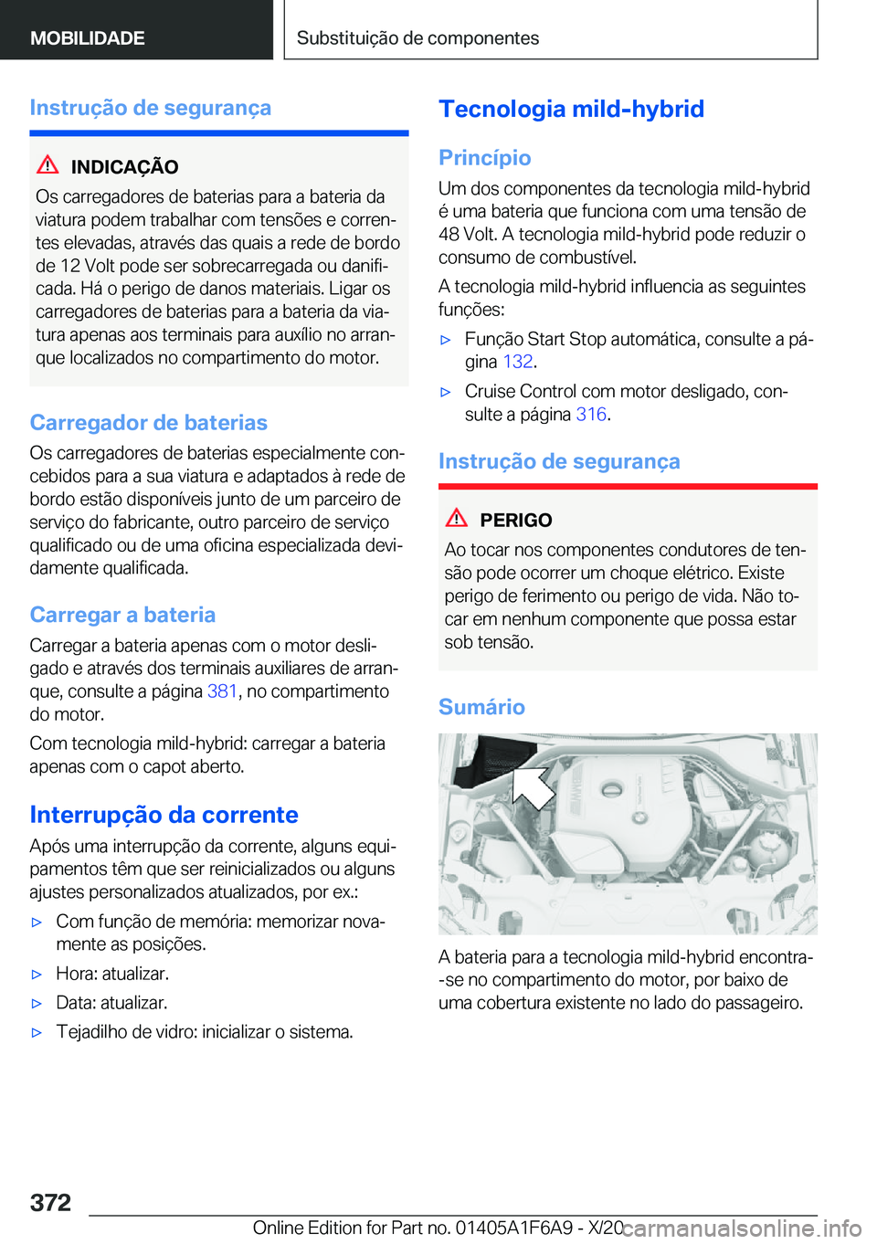 BMW X4 2021  Manual do condutor (in Portuguese) �I�n�s�t�r�u�