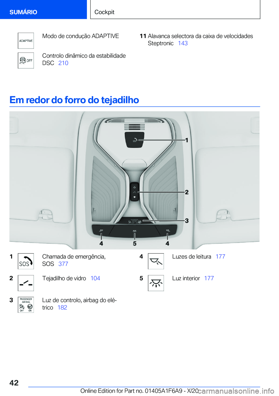 BMW X4 2021  Manual do condutor (in Portuguese) �M�o�d�o��d�e��c�o�n�d�u�