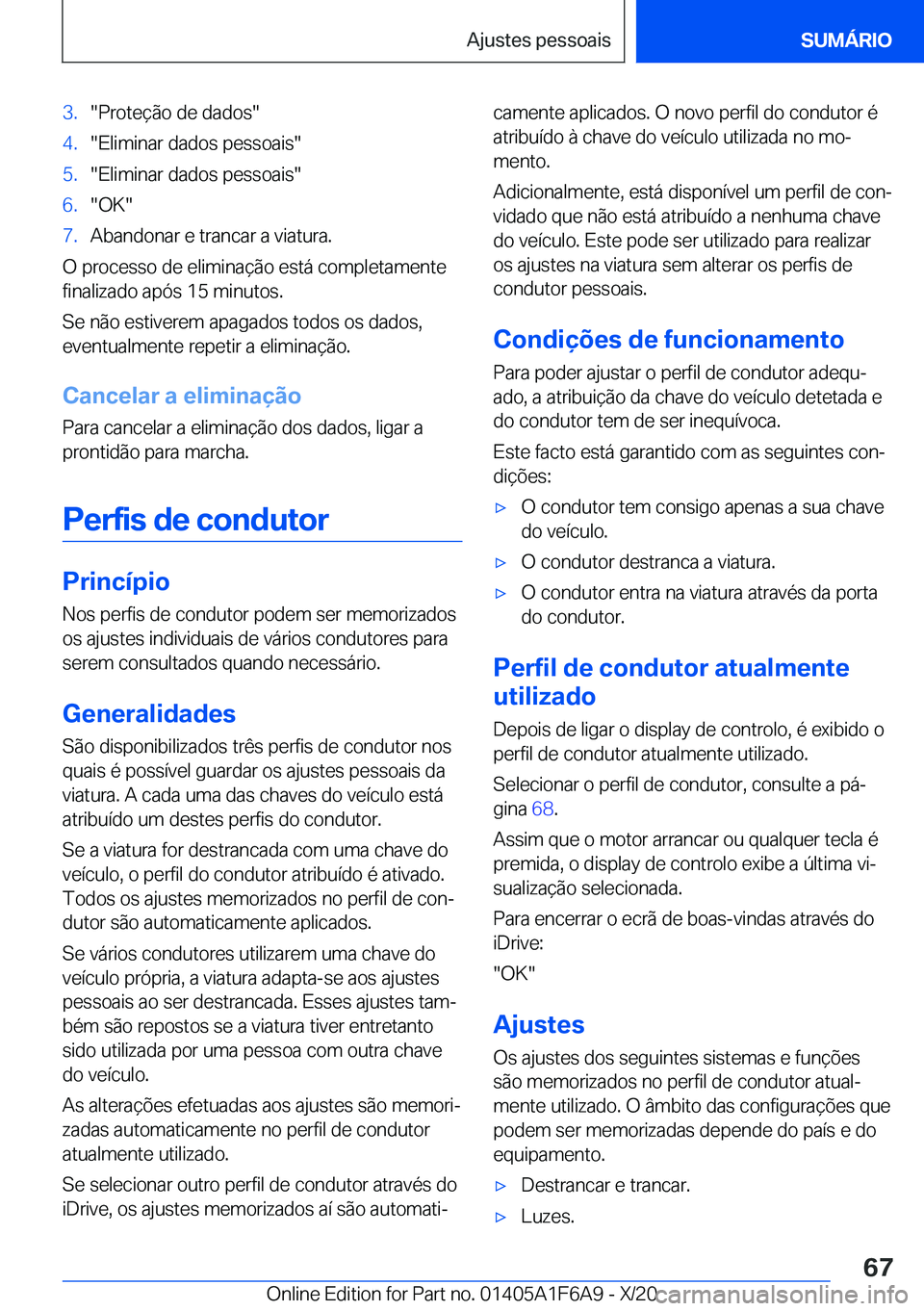 BMW X4 2021  Manual do condutor (in Portuguese) �3�.��P�r�o�t�e�