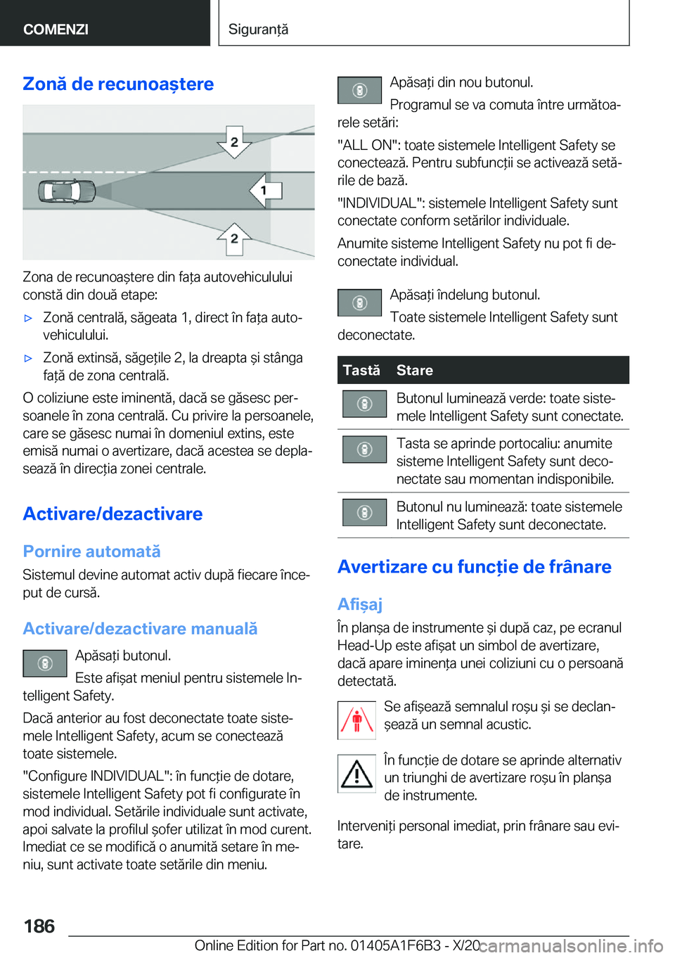BMW X4 2021  Ghiduri De Utilizare (in Romanian) �Z�o�n�ă��d�e��r�e�c�u�n�o�a&�t�e�r�e
�Z�o�n�a��d�e��r�e�c�u�n�o�a&�t�e�r�e��d�i�n��f�a*�a��a�u�t�o�v�e�h�i�c�u�l�u�l�u�i�c�o�n�s�t�