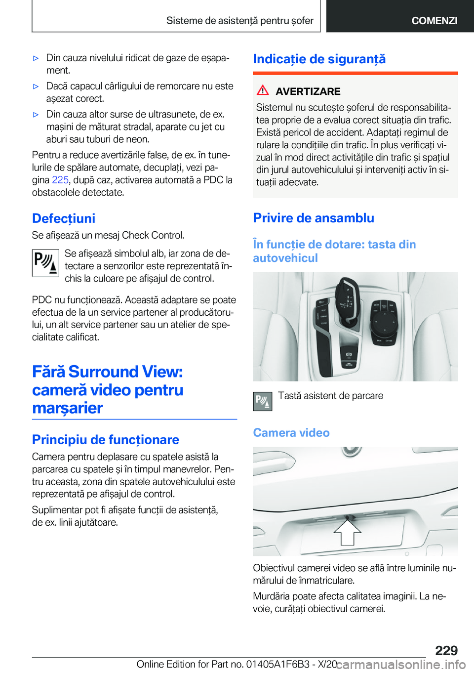 BMW X4 2021  Ghiduri De Utilizare (in Romanian) 'x�D�i�n��c�a�u�z�a��n�i�v�e�l�u�l�u�i��r�i�d�i�c�a�t��d�e��g�a�z�e��d�e��e&�a�p�aj�m�e�n�t�.'x�D�a�c�