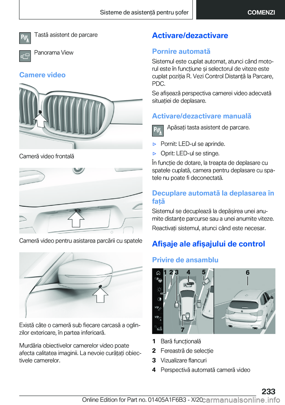 BMW X4 2021  Ghiduri De Utilizare (in Romanian) �T�a�s�t�