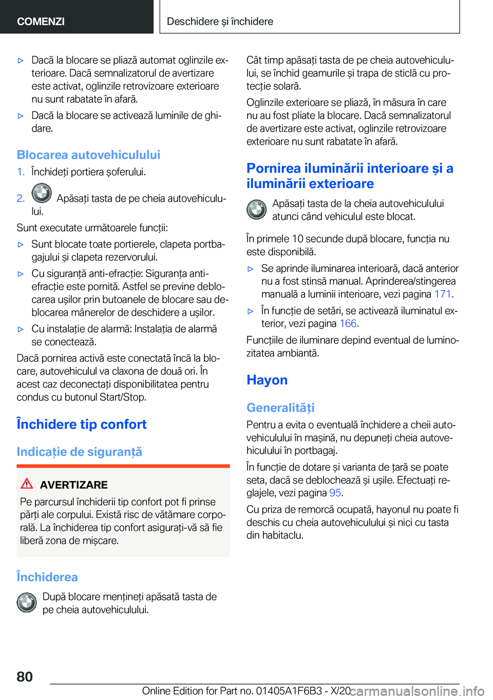 BMW X4 2021  Ghiduri De Utilizare (in Romanian) 'x�D�a�c�