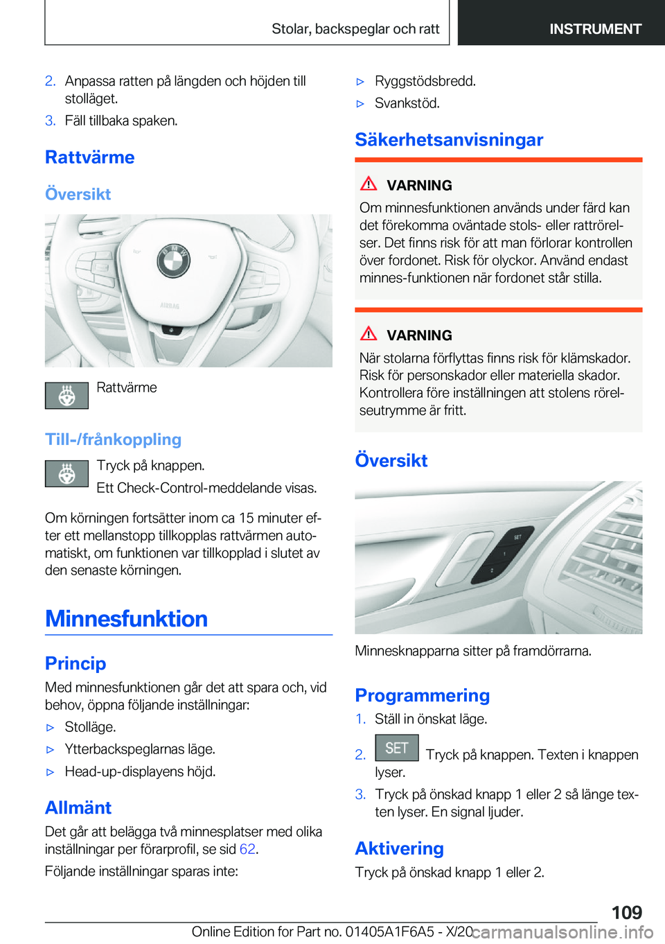 BMW X4 2021  InstruktionsbÖcker (in Swedish) �2�.�A�n�p�a�s�s�a��r�a�t�t�e�n��p�å��l�ä�n�g�d�e�n��o�c�h��h�