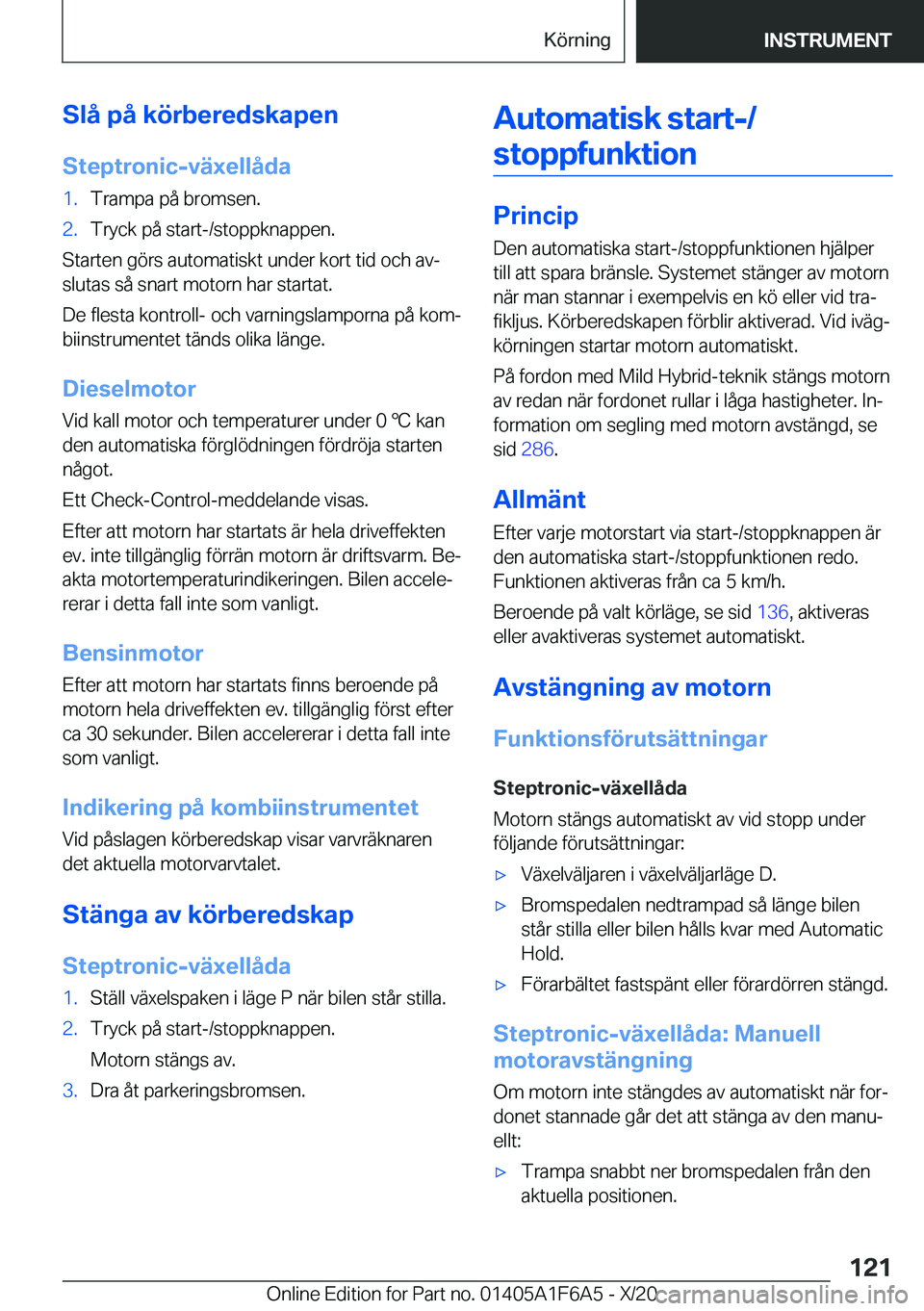 BMW X4 2021  InstruktionsbÖcker (in Swedish) �S�l�å��p�å��k�