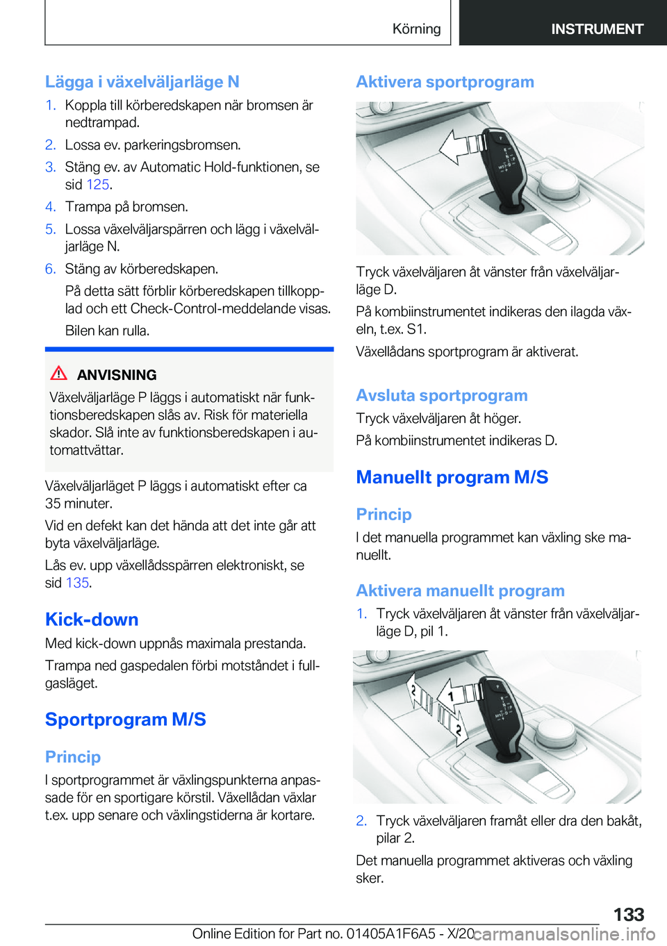 BMW X4 2021  InstruktionsbÖcker (in Swedish) �L�ä�g�g�a��i��v�ä�x�e�l�v�ä�l�j�a�r�l�ä�g�e��N�1�.�K�o�p�p�l�a��t�i�l�l��k�