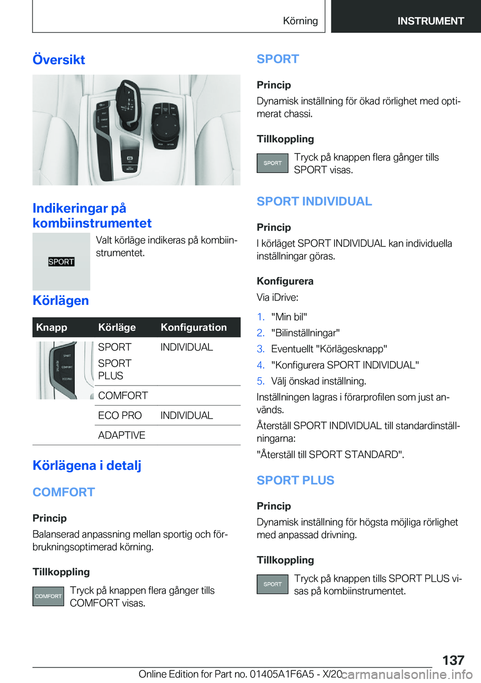 BMW X4 2021  InstruktionsbÖcker (in Swedish) �