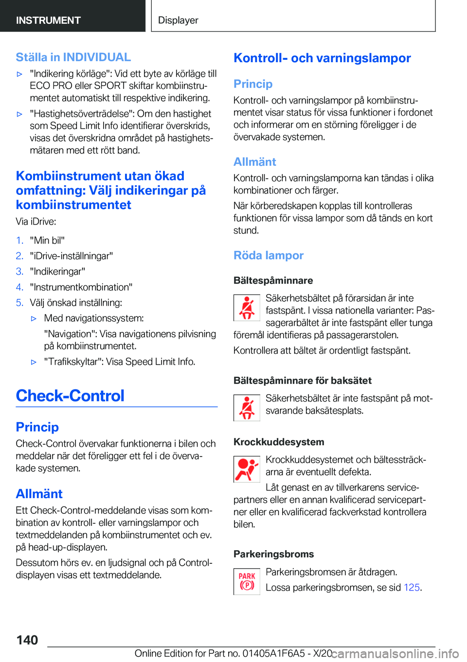 BMW X4 2021  InstruktionsbÖcker (in Swedish) �S�t�ä�l�l�a��i�n��I�N�D�I�V�I�D�U�A�Lx��I�n�d�i�k�e�r�i�n�g��k�