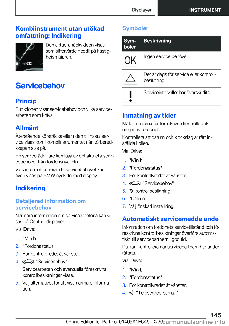 BMW X4 2021  InstruktionsbÖcker (in Swedish) �K�o�m�b�i�i�n�s�t�r�u�m�e�n�t��u�t�a�n��u�t�