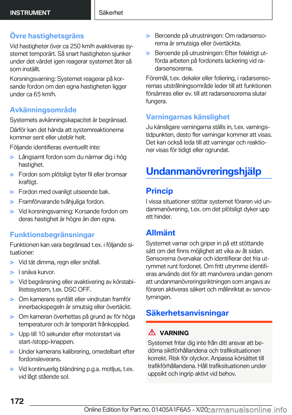 BMW X4 2021  InstruktionsbÖcker (in Swedish) �