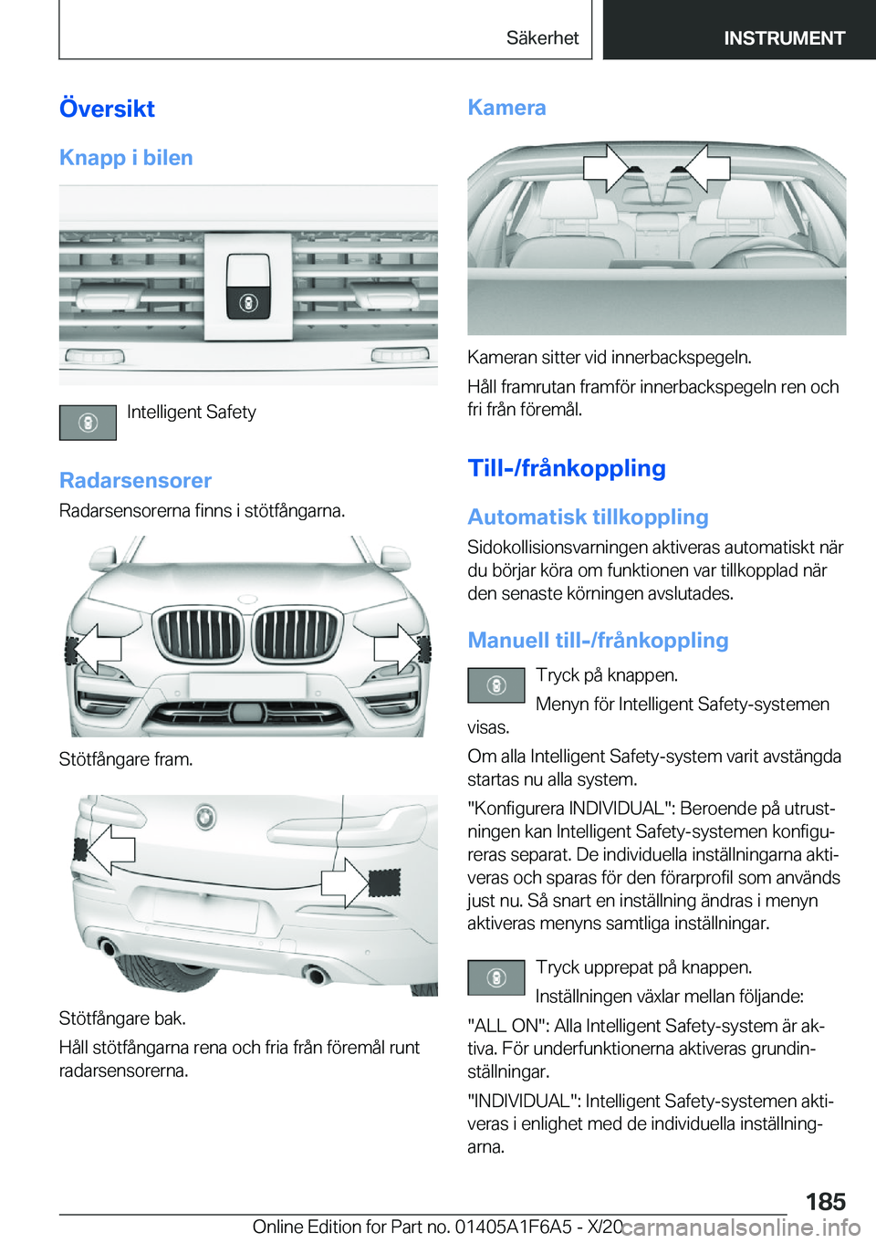 BMW X4 2021  InstruktionsbÖcker (in Swedish) �