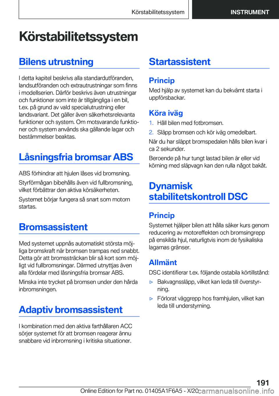 BMW X4 2021  InstruktionsbÖcker (in Swedish) �K�