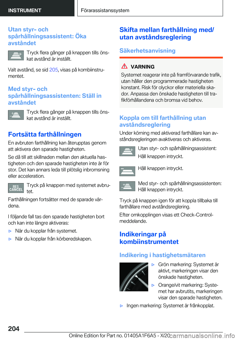 BMW X4 2021  InstruktionsbÖcker (in Swedish) �U�t�a�n��s�t�y�r�-��o�c�h
�s�p�å�r�h�å�l�l�n�i�n�g�s�a�s�s�i�s�t�e�n�t�:��