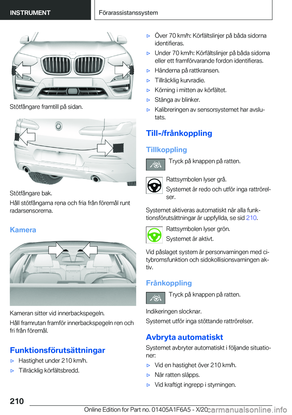BMW X4 2021  InstruktionsbÖcker (in Swedish) �S�t�